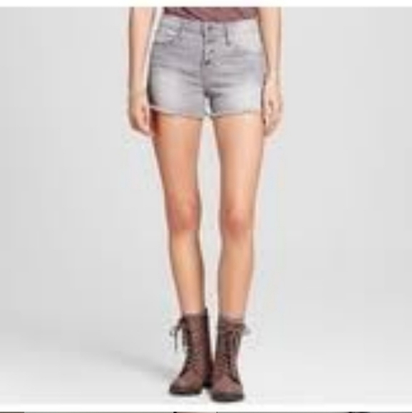 Mossimo Gray Denim High Rise Shorts Size 2 - Picture 6 of 6